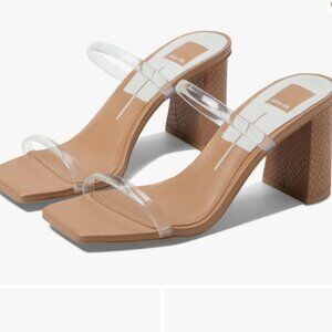 Dolce Vita Peyton Clear Strap Block Heel Sandals